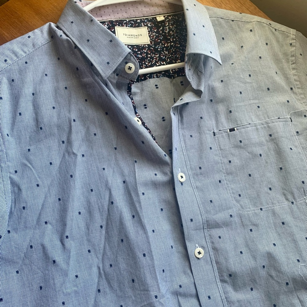 7 Diamonds - Short Sleeve Button Down